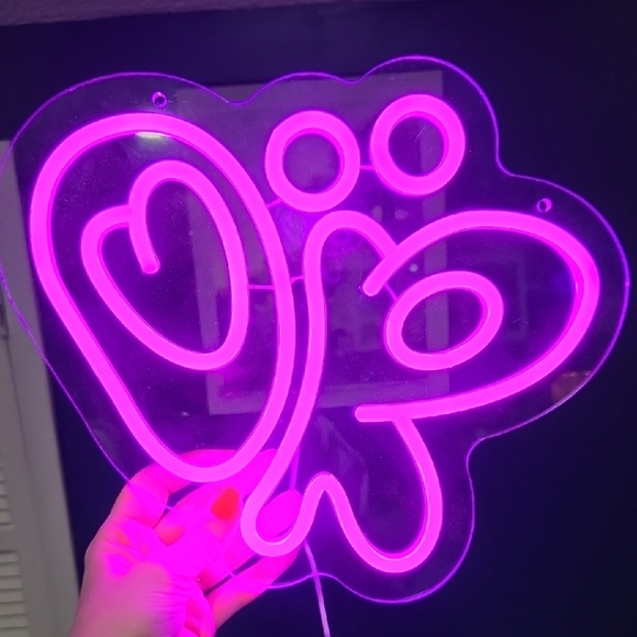 Olivia Rodrigo Neon Butterfly Wall Light - Picture 2 of 4